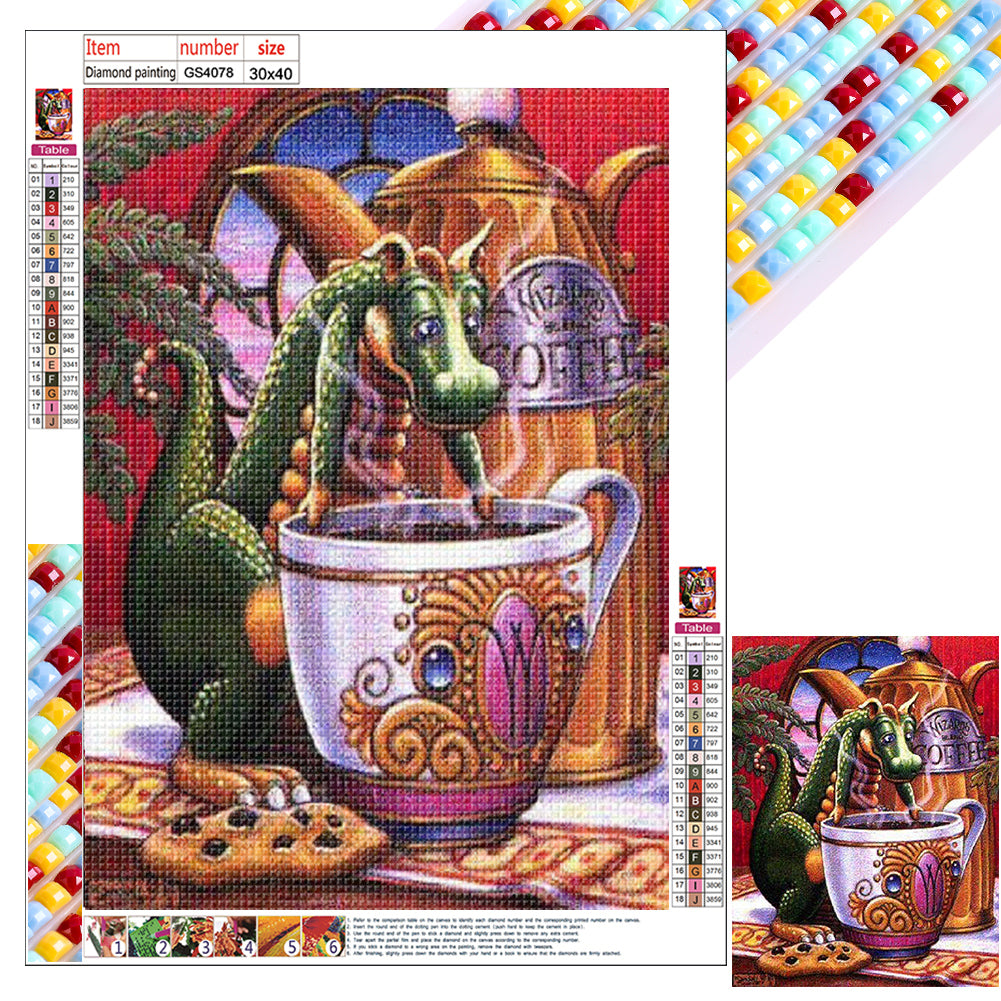 Diamond Painting - Full Square - magic dinosaur (30*40CM)