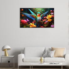 Load image into Gallery viewer, Diamond Painting - Full Round - hummingbird (70*40CM)
