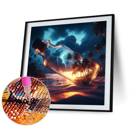 Diamond Painting - Full Round - bottle sunset (35*35CM)