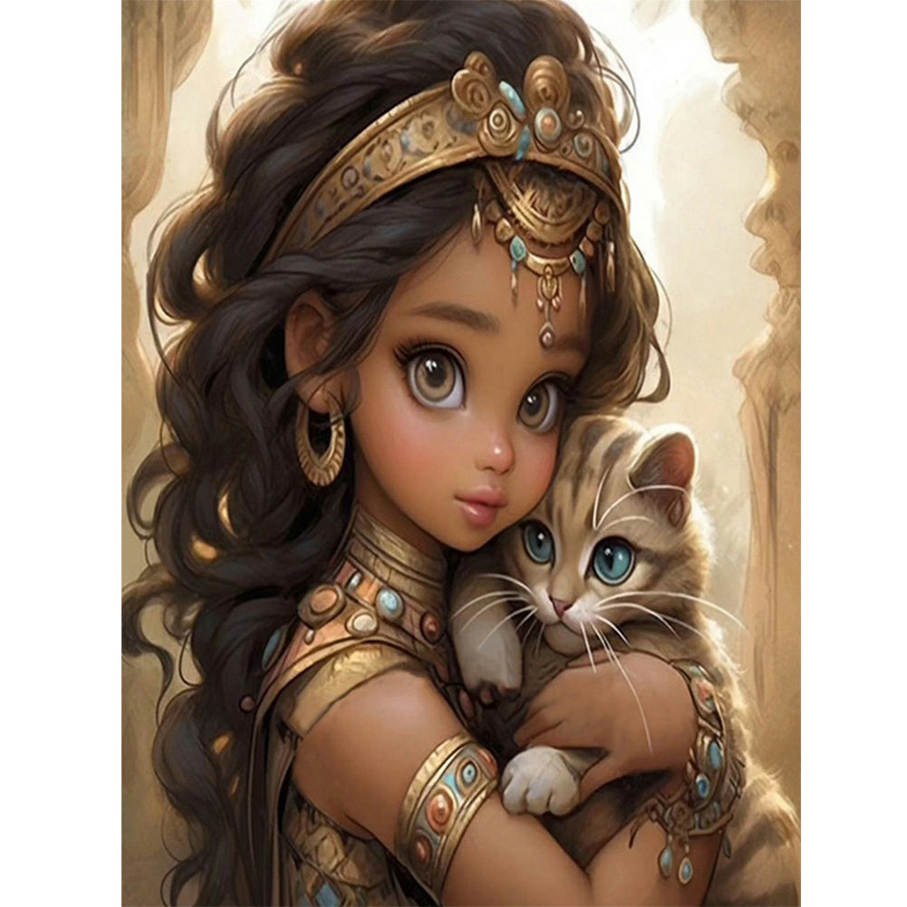 Diamond Painting - Full Round - little girl (30*40CM)