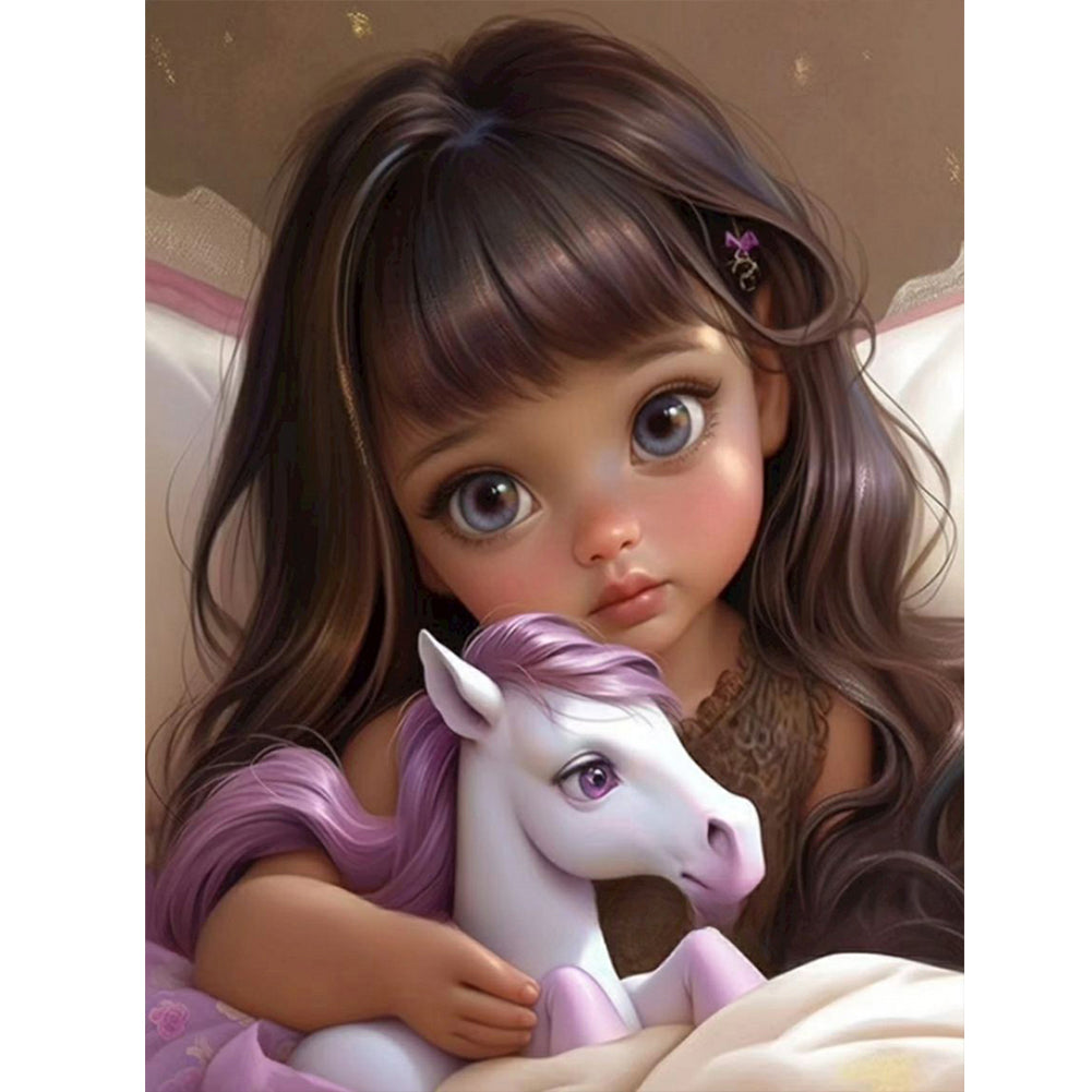 Diamond Painting - Full Round - little girl (30*40CM)