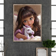 Load image into Gallery viewer, Diamond Painting - Full Round - little girl (30*40CM)
