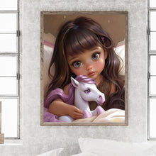 Load image into Gallery viewer, Diamond Painting - Full Round - little girl (30*40CM)

