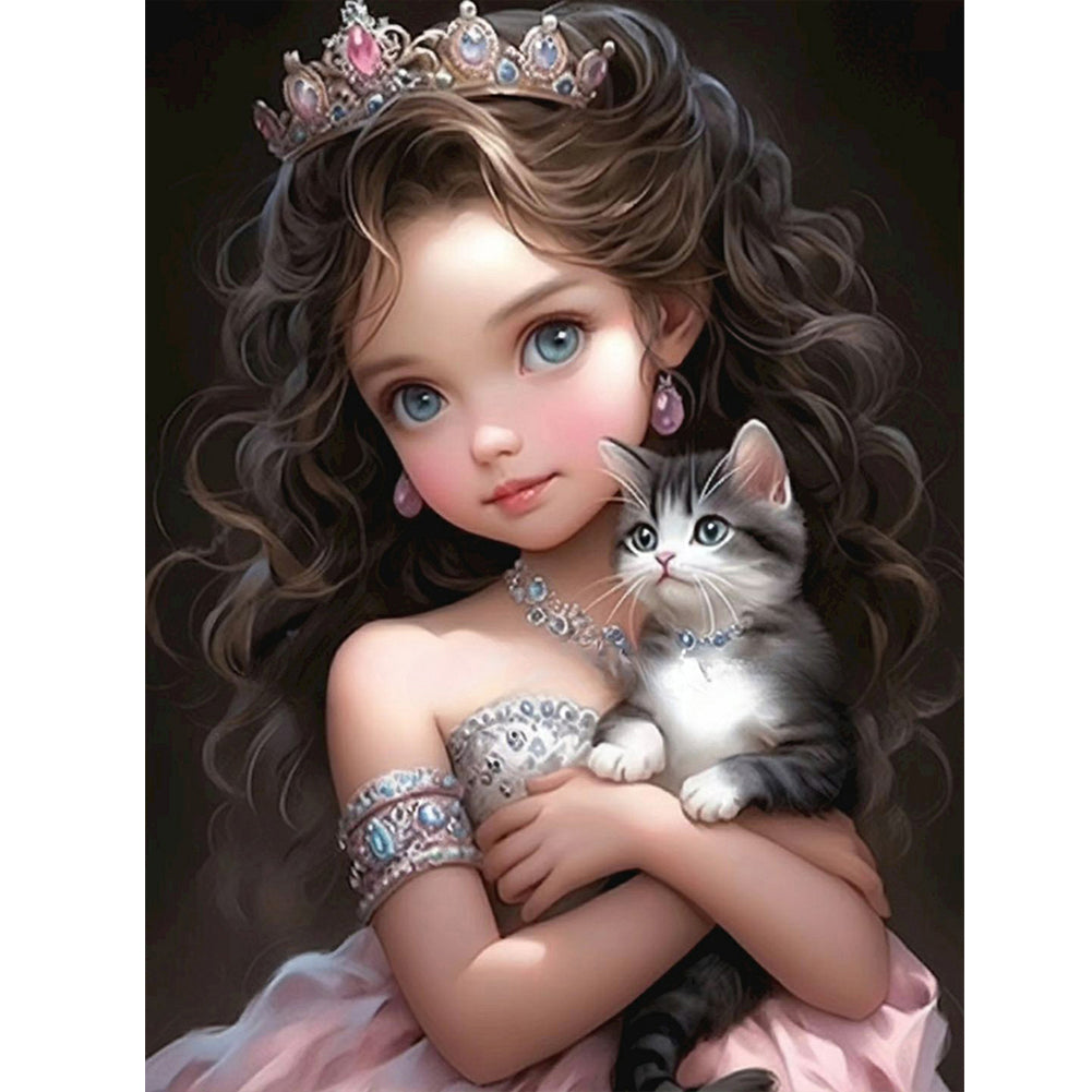 Diamond Painting - Full Round - little girl (30*40CM)