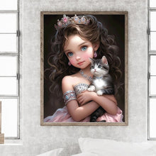 Load image into Gallery viewer, Diamond Painting - Full Round - little girl (30*40CM)
