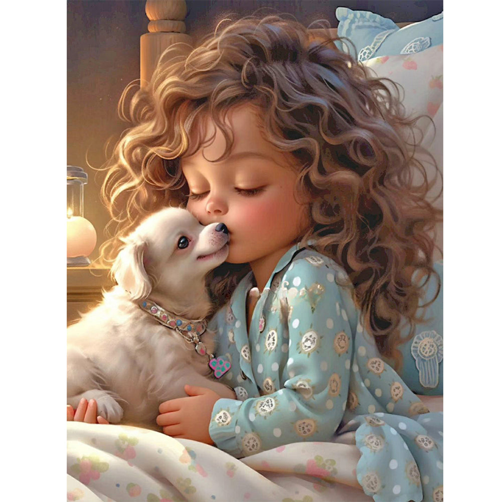 Diamond Painting - Full Round - little girl (30*40CM)