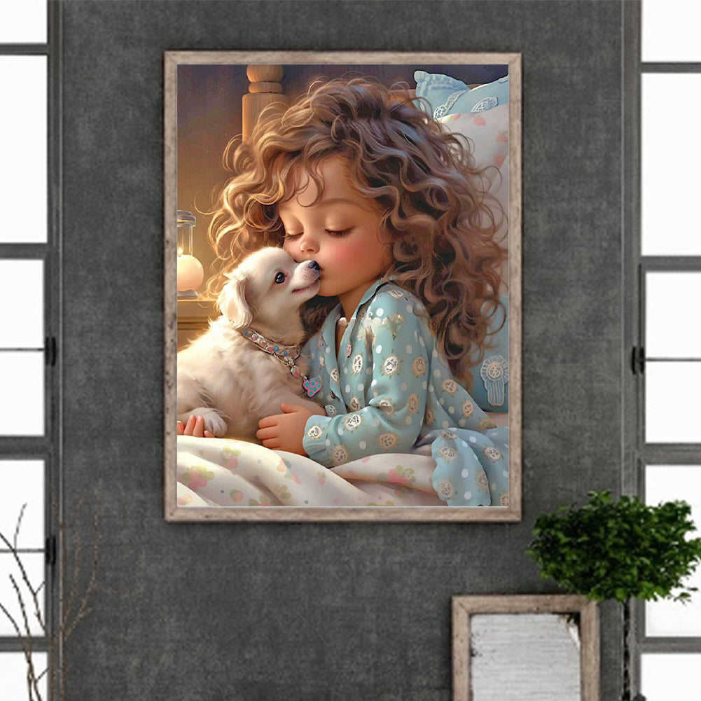 Diamond Painting - Full Round - little girl (30*40CM)