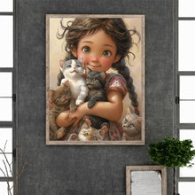 Load image into Gallery viewer, Diamond Painting - Full Round - little girl (30*40CM)
