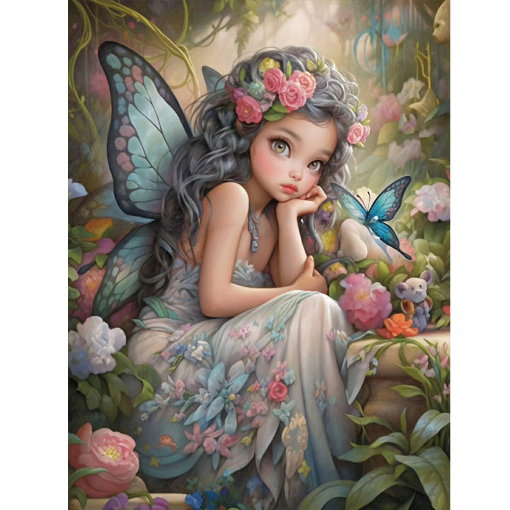 Diamond Painting - Full Round - little girl (30*40CM)