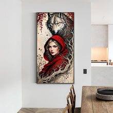 Load image into Gallery viewer, Diamond Painting - Full Round - wolf and girl (40*75CM)
