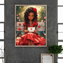 Load image into Gallery viewer, Diamond Painting - Full Round - valentine&#39;s day kids (30*40CM)
