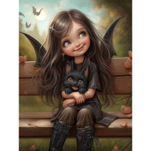 Load image into Gallery viewer, Diamond Painting - Full Round - big eyed little girl (30*40CM)

