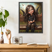 Load image into Gallery viewer, Diamond Painting - Full Round - big eyed little girl (30*40CM)
