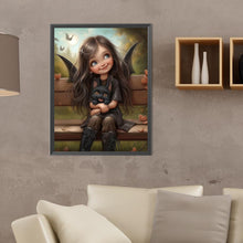 Load image into Gallery viewer, Diamond Painting - Full Round - big eyed little girl (30*40CM)
