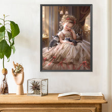 Load image into Gallery viewer, Diamond Painting - Full Round - big eyed little girl (30*40CM)

