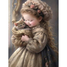 Load image into Gallery viewer, Diamond Painting - Full Round - big eyed little girl (30*40CM)
