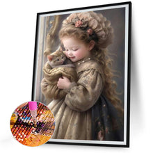 Load image into Gallery viewer, Diamond Painting - Full Round - big eyed little girl (30*40CM)
