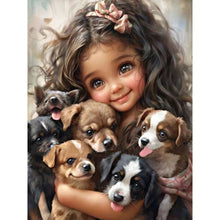 Load image into Gallery viewer, Diamond Painting - Full Round - big eyed little girl (30*40CM)
