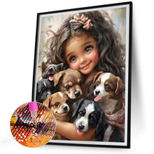 Load image into Gallery viewer, Diamond Painting - Full Round - big eyed little girl (30*40CM)
