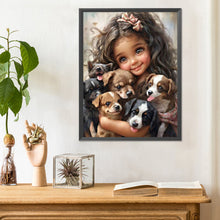 Load image into Gallery viewer, Diamond Painting - Full Round - big eyed little girl (30*40CM)
