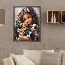 Load image into Gallery viewer, Diamond Painting - Full Round - big eyed little girl (30*40CM)
