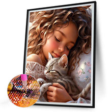 Load image into Gallery viewer, Diamond Painting - Full Round - big eyed little girl (30*40CM)
