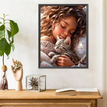 Load image into Gallery viewer, Diamond Painting - Full Round - big eyed little girl (30*40CM)
