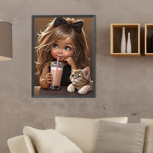 Load image into Gallery viewer, Diamond Painting - Full Round - big eyed little girl (30*40CM)
