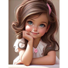 Load image into Gallery viewer, Diamond Painting - Full Round - big eyed little girl (30*40CM)
