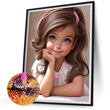 Load image into Gallery viewer, Diamond Painting - Full Round - big eyed little girl (30*40CM)
