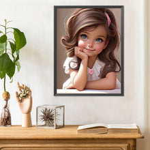 Load image into Gallery viewer, Diamond Painting - Full Round - big eyed little girl (30*40CM)
