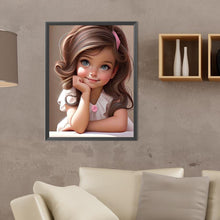 Load image into Gallery viewer, Diamond Painting - Full Round - big eyed little girl (30*40CM)
