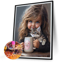 Load image into Gallery viewer, Diamond Painting - Full Round - big eyed little girl (30*40CM)
