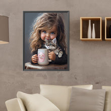Load image into Gallery viewer, Diamond Painting - Full Round - big eyed little girl (30*40CM)
