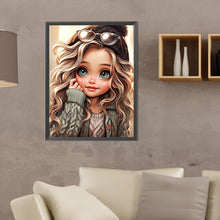 Load image into Gallery viewer, Diamond Painting - Full Round - big eyed little girl (30*40CM)
