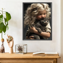 Load image into Gallery viewer, Diamond Painting - Full Round - big eyed little girl (30*40CM)
