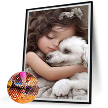 Load image into Gallery viewer, Diamond Painting - Full Round - big eyed little girl (30*40CM)
