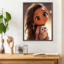 Load image into Gallery viewer, Diamond Painting - Full Round - big eyed little girl (30*40CM)
