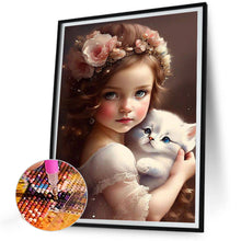 Load image into Gallery viewer, Diamond Painting - Full Round - big eyed little girl (30*40CM)
