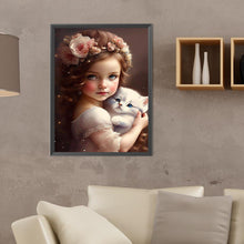 Load image into Gallery viewer, Diamond Painting - Full Round - big eyed little girl (30*40CM)
