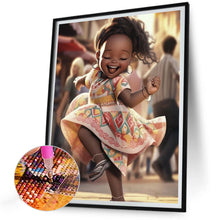 Load image into Gallery viewer, Diamond Painting - Full Round - big eyed little girl (30*40CM)
