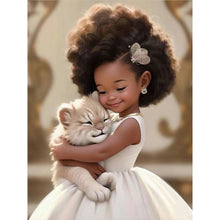 Load image into Gallery viewer, Diamond Painting - Full Round - big eyed little girl (30*40CM)
