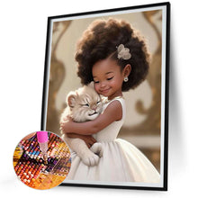 Load image into Gallery viewer, Diamond Painting - Full Round - big eyed little girl (30*40CM)

