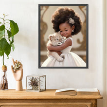 Load image into Gallery viewer, Diamond Painting - Full Round - big eyed little girl (30*40CM)
