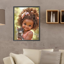 Load image into Gallery viewer, Diamond Painting - Full Round - big eyed little girl (30*40CM)
