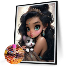 Load image into Gallery viewer, Diamond Painting - Full Round - big eyed little girl (30*40CM)
