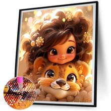Load image into Gallery viewer, Diamond Painting - Full Round - little girl (45*50CM)
