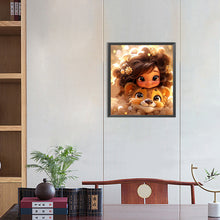 Load image into Gallery viewer, Diamond Painting - Full Round - little girl (45*50CM)
