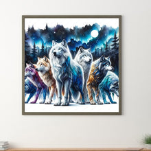 Load image into Gallery viewer, Diamond Painting - Full Round - wolf pack (50*50CM)

