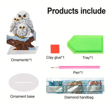 Load image into Gallery viewer, Acrylic Rabbit/Owl 5D DIY Diamond Art Tabletop Decorations for Home Office Decor
